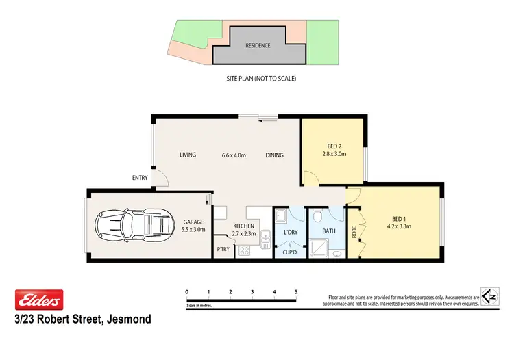 Floorplan of Homely semi-detached listing, 3/23 Robert Street, Jesmond NSW 2299