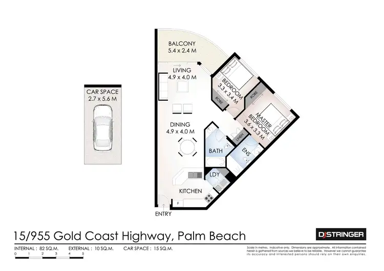 Floorplan of Homely unit listing, 15/955 Gold Coast Highway, Palm Beach QLD 4221