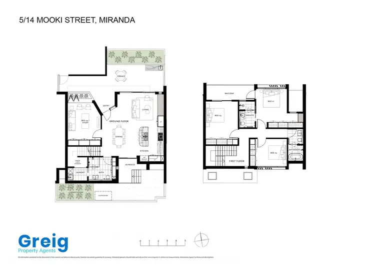 Floorplan of Homely townhouse listing, 5/14 Mooki Street, Miranda NSW 2228
