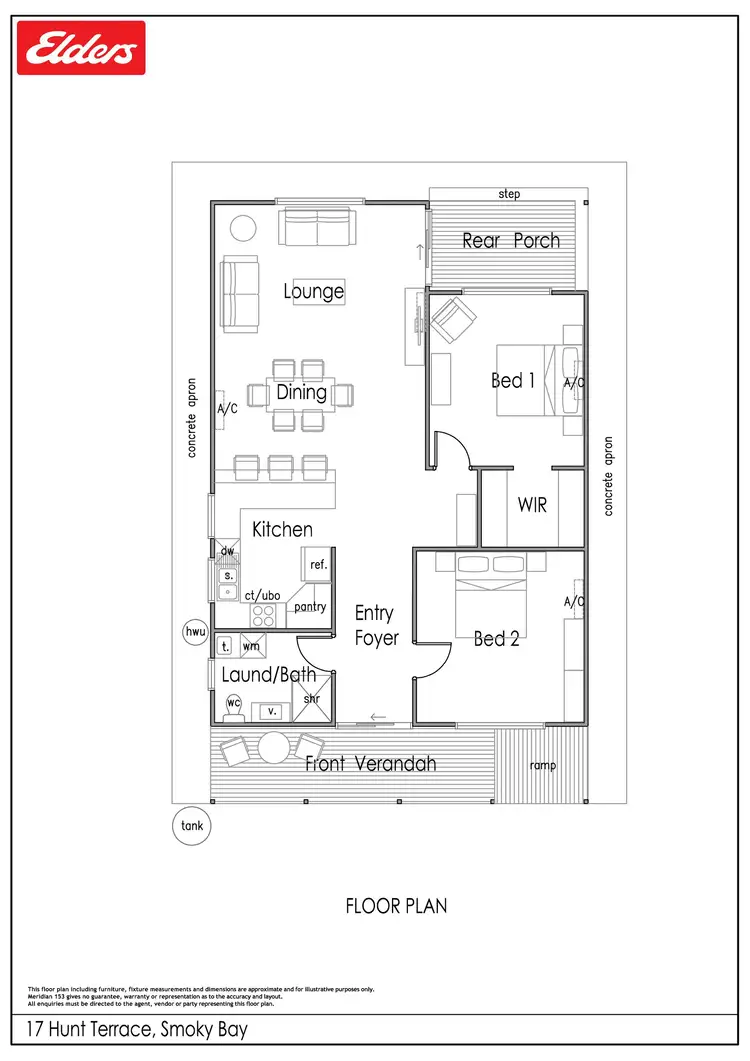 Floorplan of Homely house listing, 17 Hunt Terrace, Smoky Bay SA 5680
