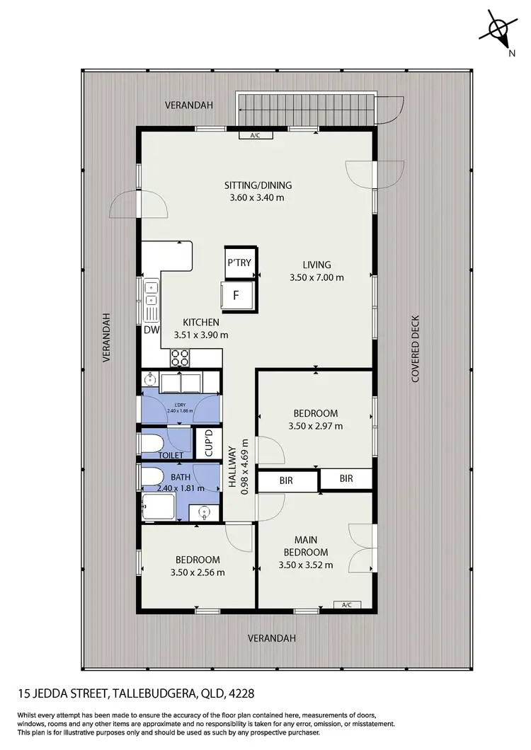 Floorplan of Homely rural property listing, 15 Jedda Street, Tallebudgera QLD 4228
