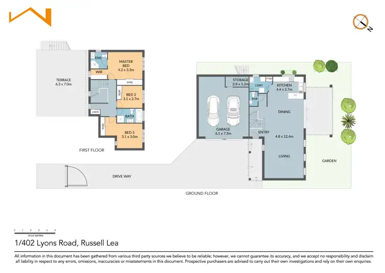 Floorplan of Homely house listing, 1/402 Lyons Road, Russell Lea NSW 2046