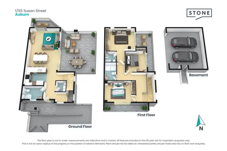 Floorplan of Homely townhouse listing, 1/55-57 Susan Street, Auburn NSW 2144