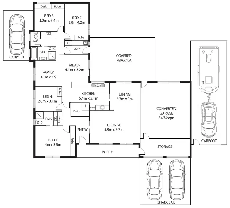 Floorplan of Homely house listing, 1 Farrelly Close, Oxley ACT 2903