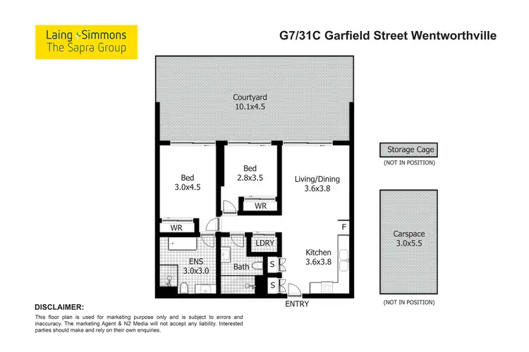Floorplan of Homely apartment listing, G7/31C Garfield Street, Wentworthville NSW 2145