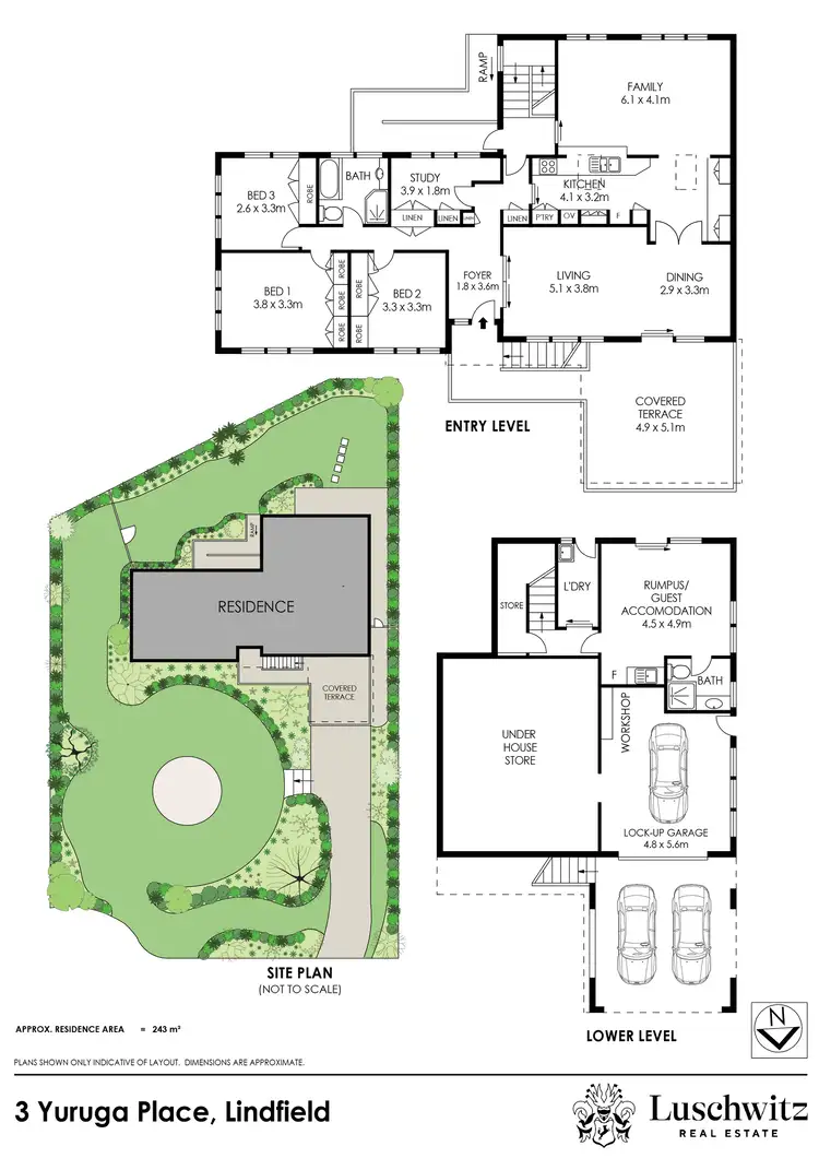 Floorplan of Homely house listing, 3 Yuruga Place, Lindfield NSW 2070