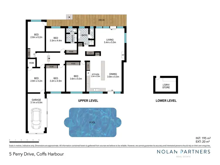 Floorplan of Homely house listing, 5 Perry Drive, Coffs Harbour NSW 2450