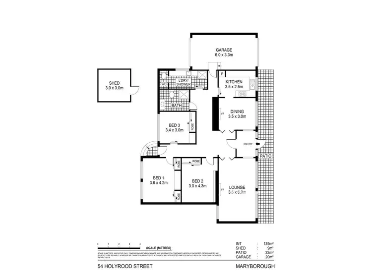 Floorplan of Homely house listing, 54 Holyrood Street, Maryborough VIC 3465