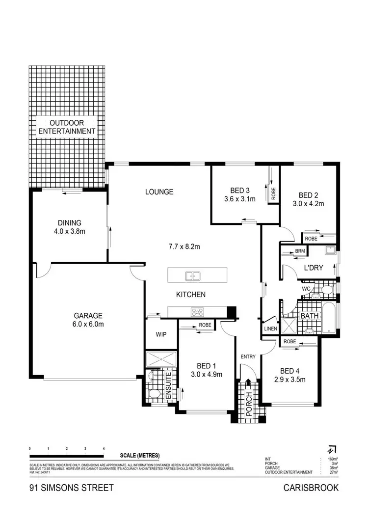 Floorplan of Homely house listing, 91 Simson Street, Carisbrook VIC 3464
