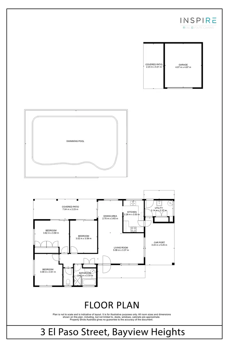 Floorplan of Homely house listing, 3 El Paso Street, Bayview Heights QLD 4868