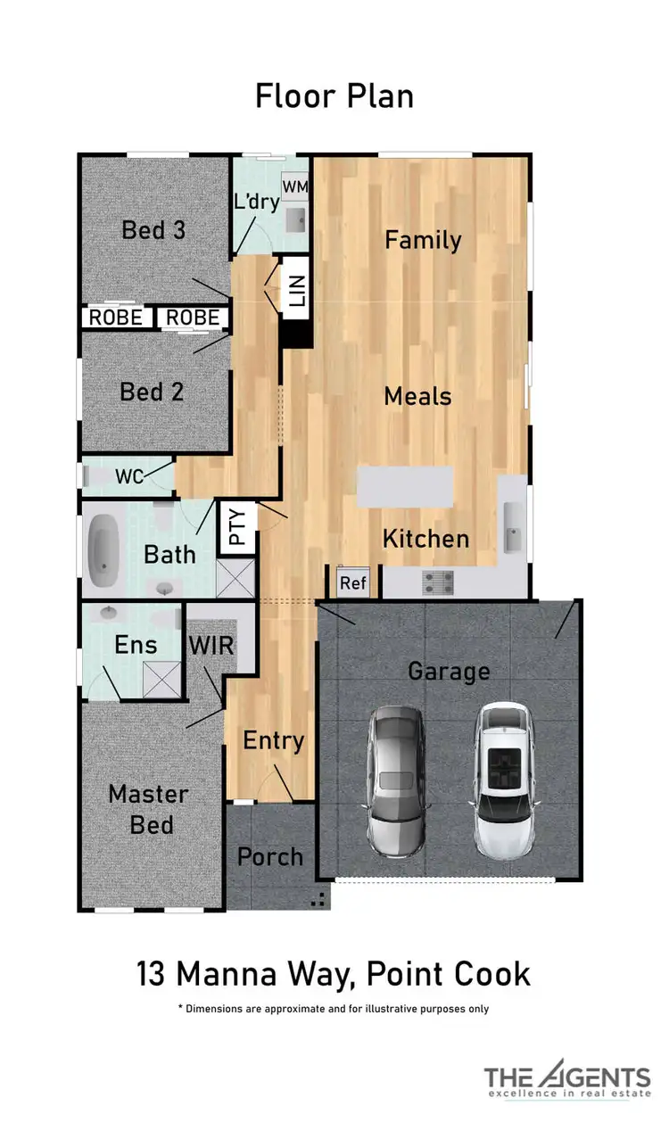 Floorplan of Homely house listing, 13 Manna Way, Point Cook VIC 3030