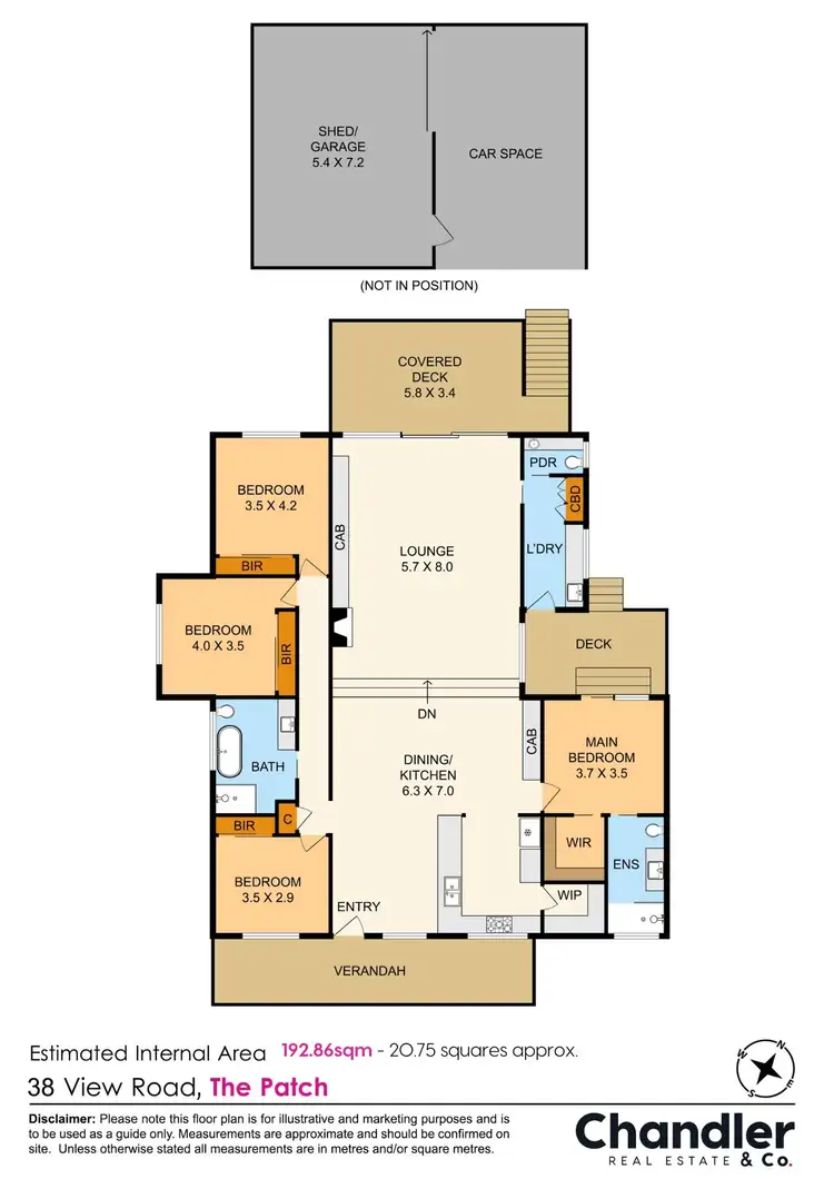 Floorplan of Homely house listing, 38 View Road, The Patch VIC 3792