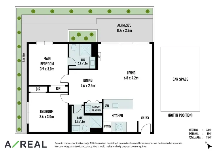 Floorplan of Homely apartment listing, 5/575 North Road, Ormond VIC 3204
