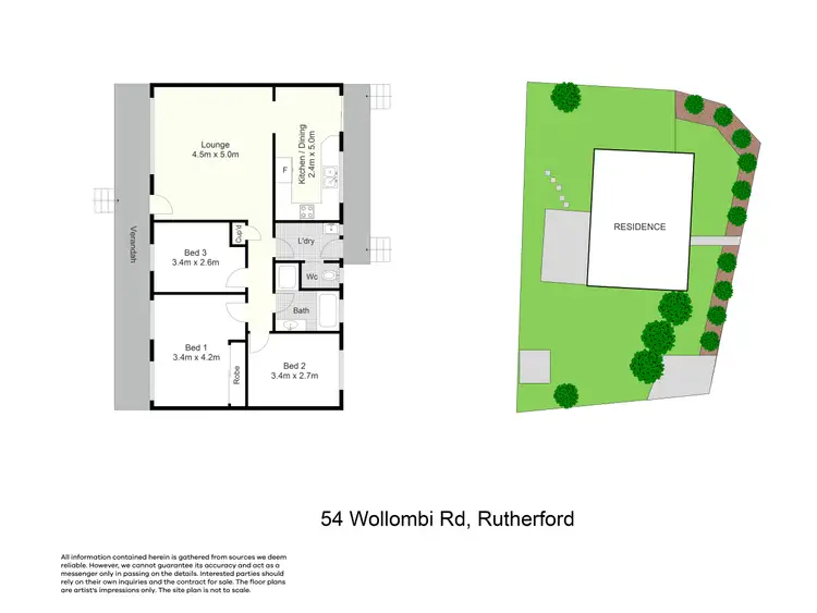 Floorplan of Homely house listing, 54 Wollombi Road, Rutherford NSW 2320