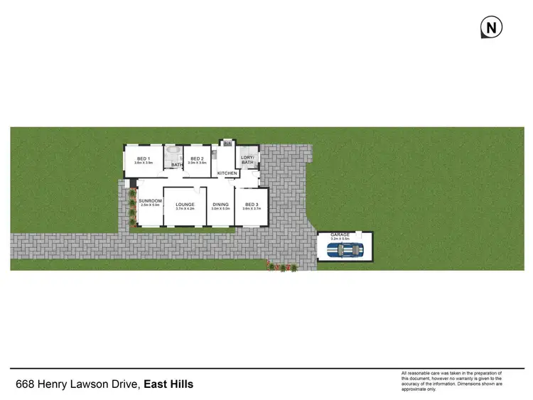 Floorplan of Homely house listing, 668 Henry Lawson Drive, East Hills NSW 2213