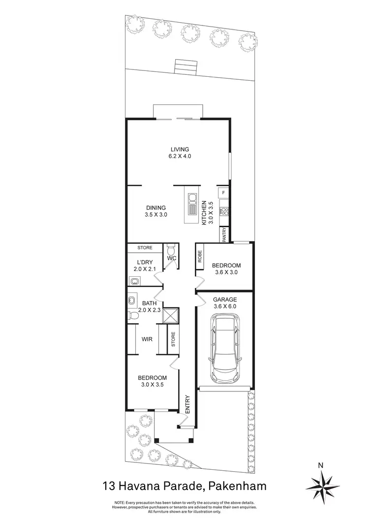 Floorplan of Homely house listing, 13 Havana Parade, Pakenham VIC 3810