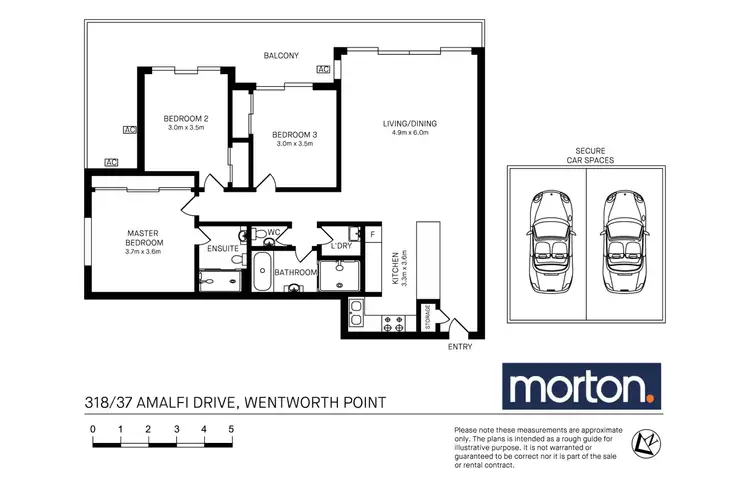 Floorplan of Homely apartment listing, 318/37 Amalfi Drive, Wentworth Point NSW 2127