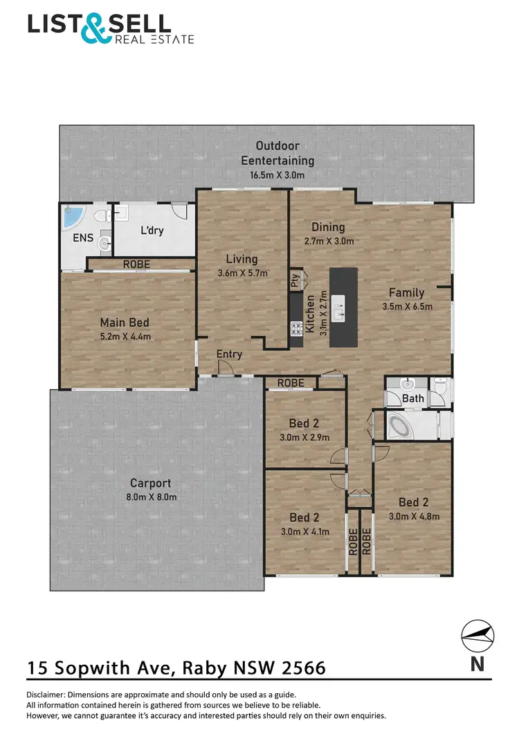 Floorplan of Homely house listing, 15 Sopwith Avenue, Raby NSW 2566
