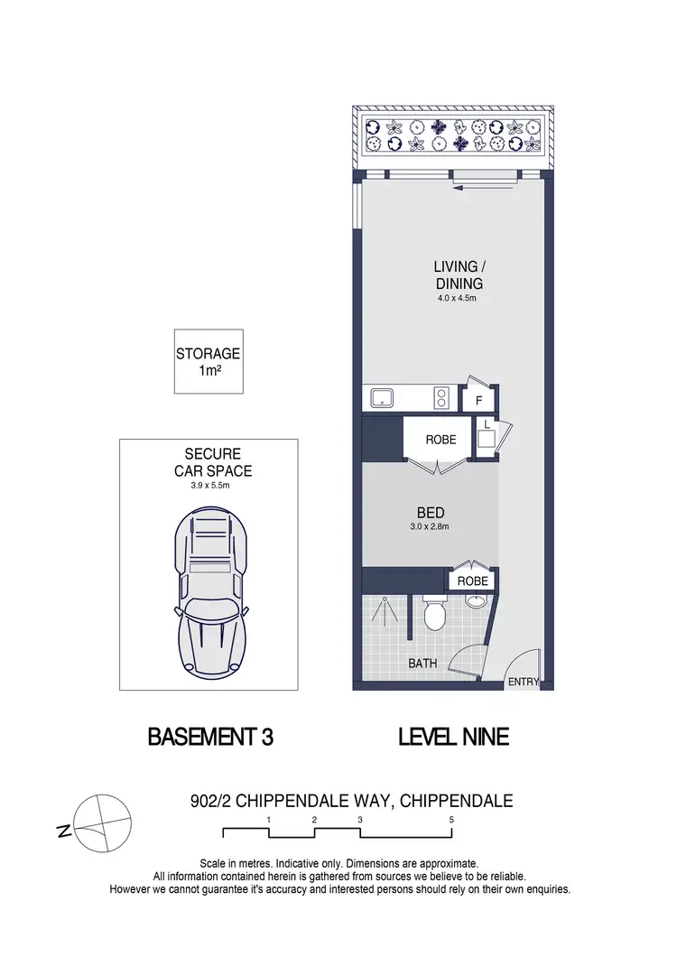 Floorplan of Homely apartment listing, 902/2 Chippendale Way, Chippendale NSW 2008