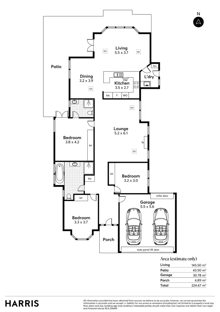 Floorplan of Homely house listing, 59A Princes Road, Kingswood SA 5062