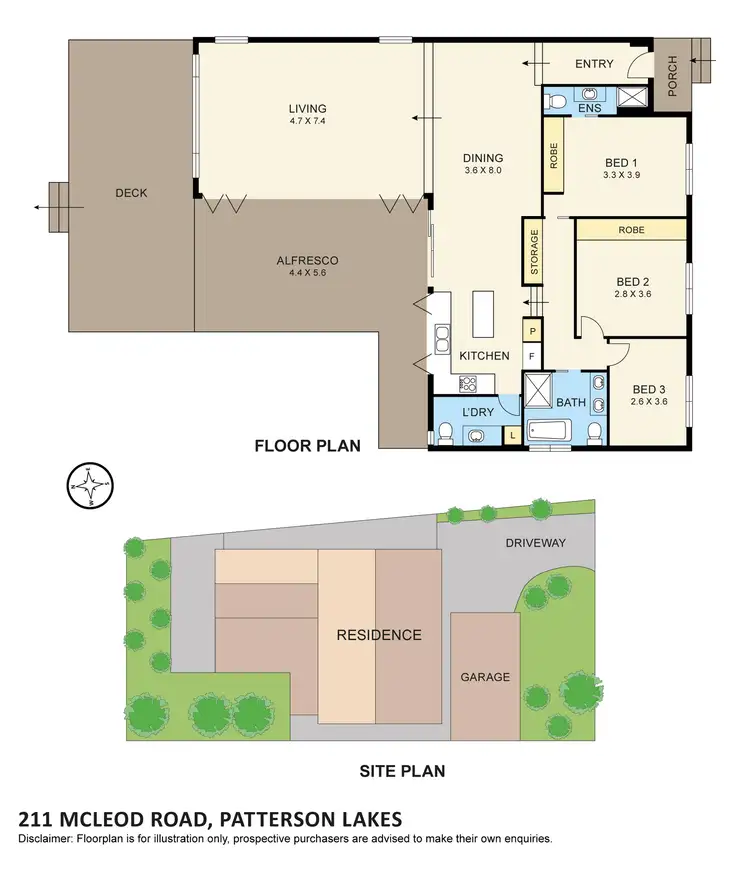 Floorplan of Homely house listing, 211 McLeod Road, Patterson Lakes VIC 3197