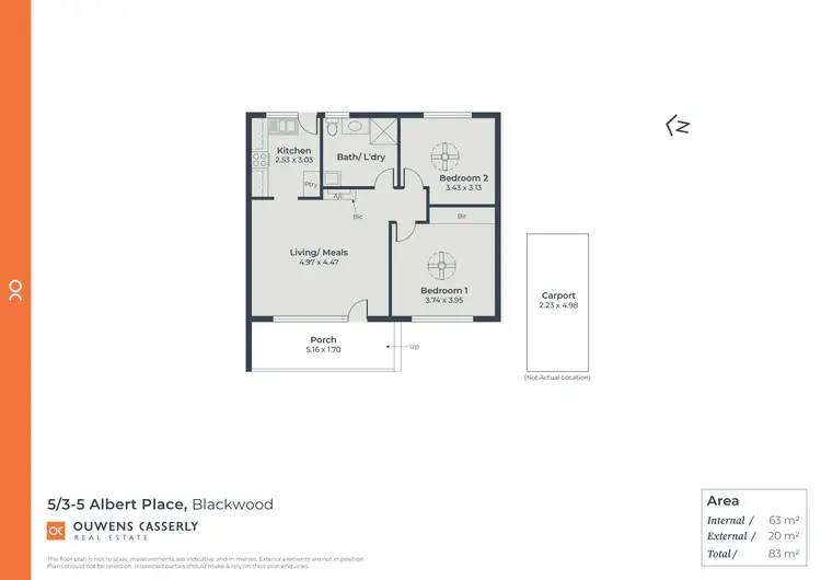 Floorplan of Homely unit listing, 5/3-5 Albert Place, Blackwood SA 5051