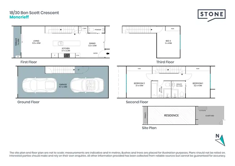 Floorplan of Homely townhouse listing, 18/30 Bon Scott Crescent, Moncrieff ACT 2914