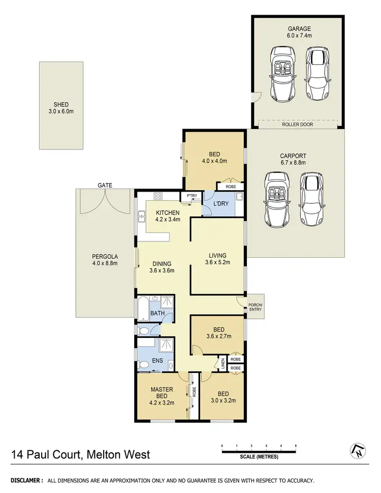 Floorplan of Homely house listing, 14 Paul Court, Melton West VIC 3337
