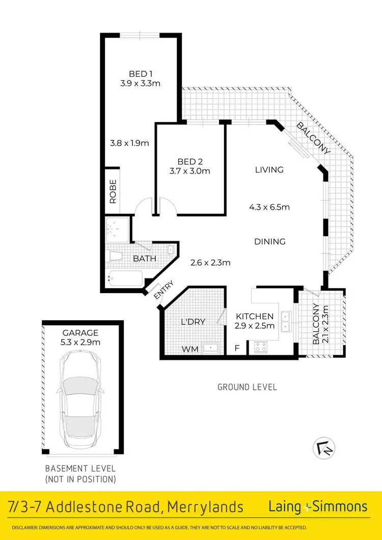 Floorplan of Homely apartment listing, 7/3-7 Addlestone Road, Merrylands NSW 2160
