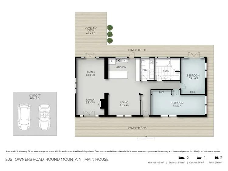 Floorplan of Homely rural property listing, 205 Towners Road, Round Mountain NSW 2484