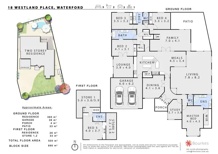 Floorplan of Homely house listing, 18 Westland Place, Waterford WA 6152