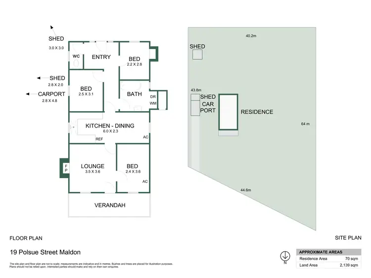 Floorplan of Homely house listing, 19 Polsue Street, Maldon VIC 3463