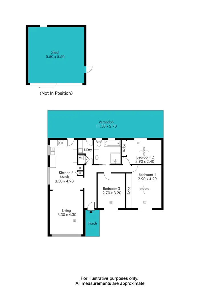 Floorplan of Homely house listing, 24 Creslin Terrace, Camden Park SA 5038