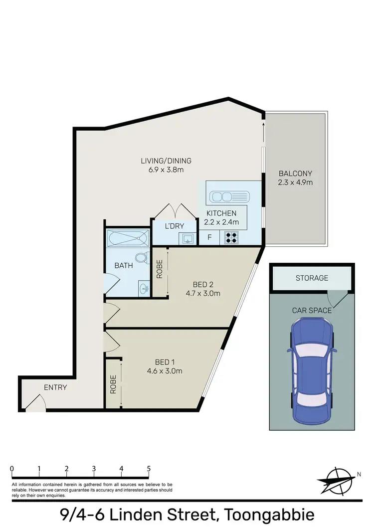 Floorplan of Homely apartment listing, 9/4-6 Linden Street, Toongabbie NSW 2146