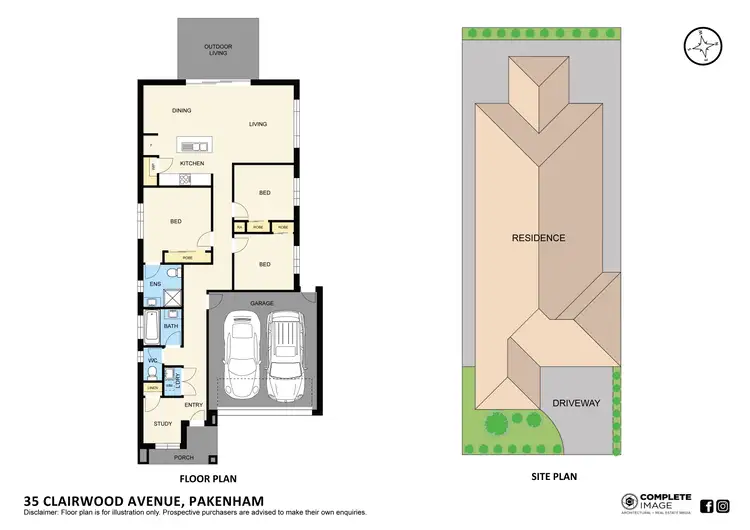 Floorplan of Homely house listing, 35 Clairwood Avenue, Pakenham VIC 3810