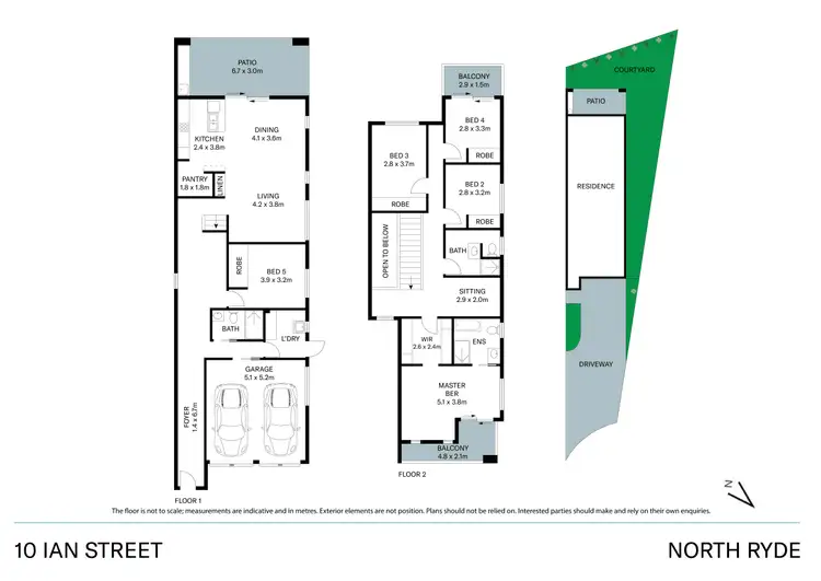 Floorplan of Homely semi-detached listing, 10A Ian Street, North Ryde NSW 2113
