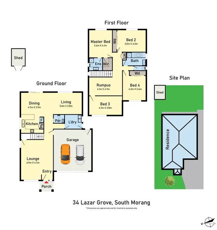 Floorplan of Homely house listing, 34 Lazar Grove, South Morang VIC 3752
