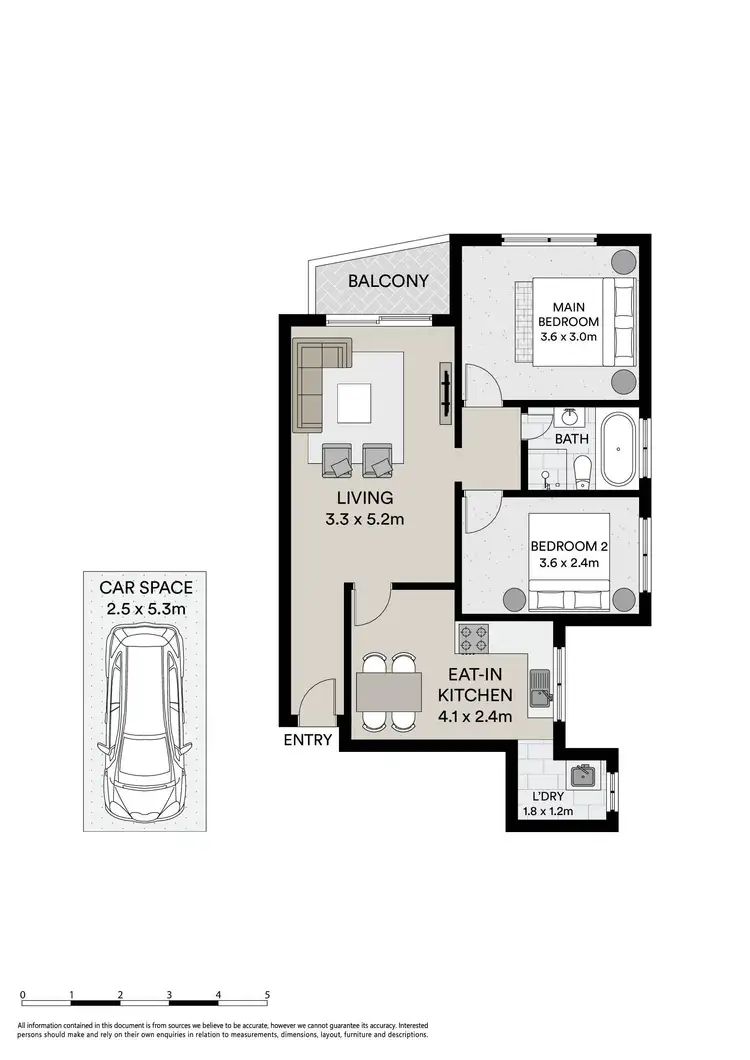 Floorplan of Homely unit listing, 8/28 Flora Street, Roselands NSW 2196