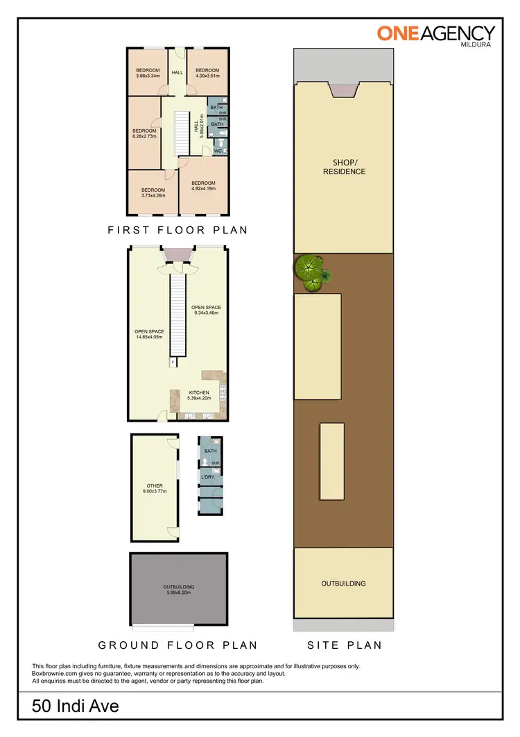 Floorplan of Homely house listing, 50 Indi Avenue, Red Cliffs VIC 3496