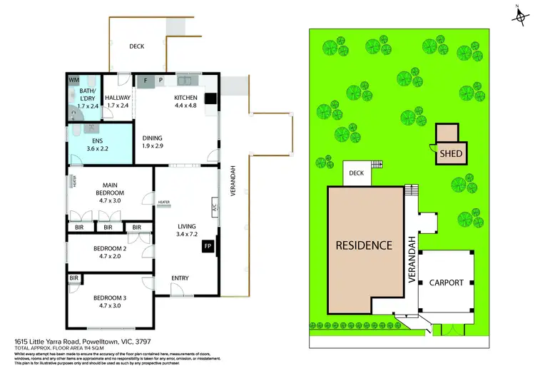 Floorplan of Homely house listing, 1615 Little Yarra Road, Powelltown VIC 3797