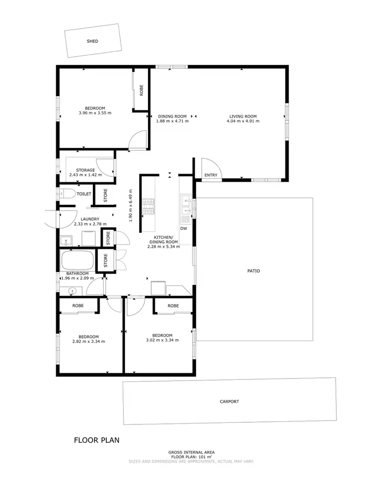Floorplan of Homely house listing, 1 Rignold Street, Mooroobool QLD 4870