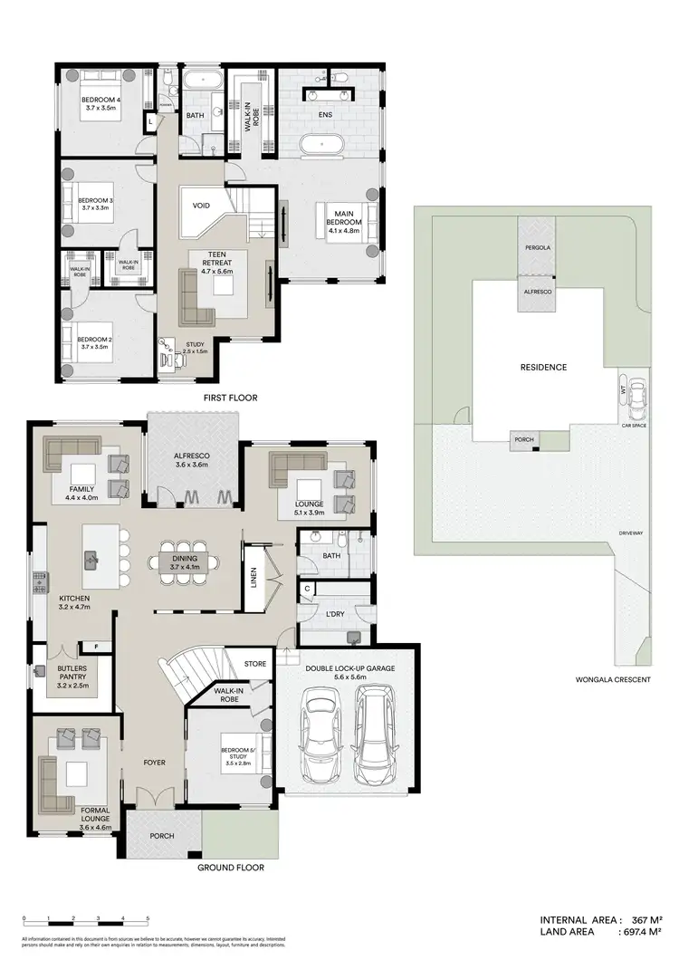 Floorplan of Homely house listing, 47A Wongala Crescent, Beecroft NSW 2119