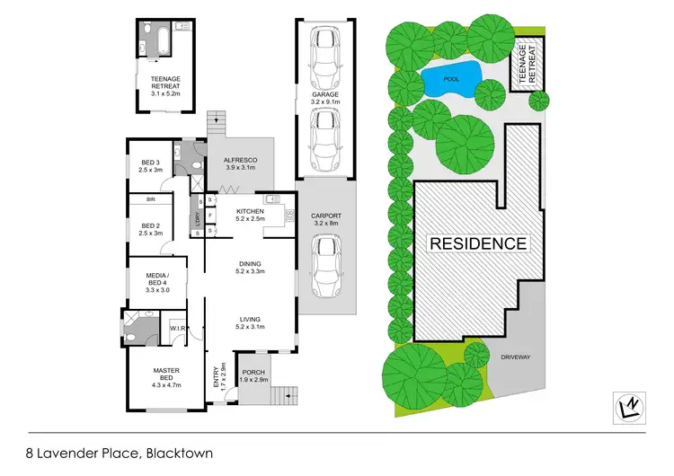 Floorplan of Homely house listing, 8 Lavender Place, Blacktown NSW 2148
