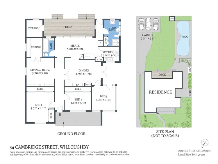 Floorplan of Homely house listing, 34 Cambridge Street, Willoughby NSW 2068