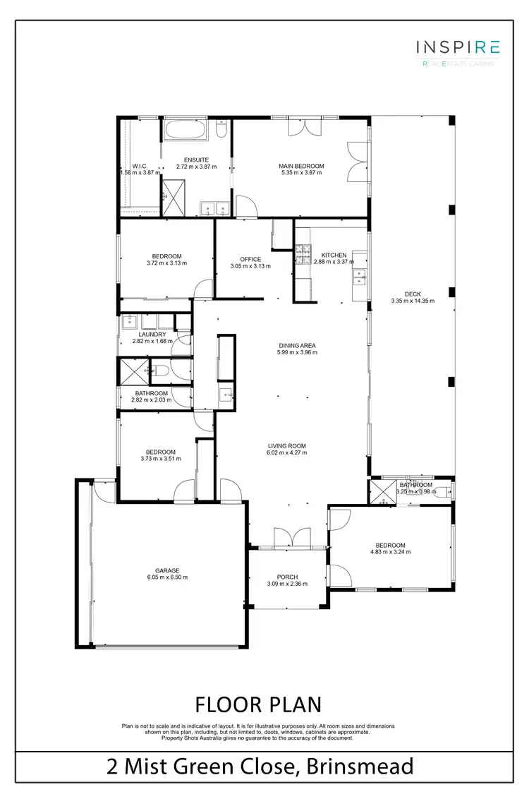 Floorplan of Homely house listing, 2 Mist Green Close, Brinsmead QLD 4870
