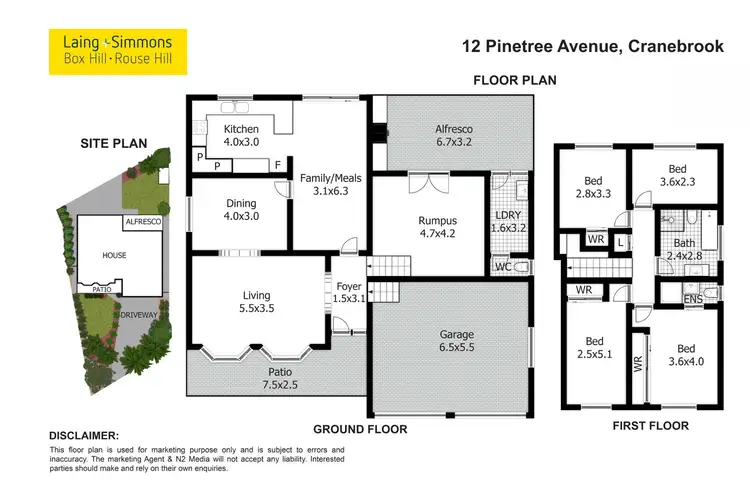 Floorplan of Homely house listing, 12 Pinetree Avenue, Cranebrook NSW 2749