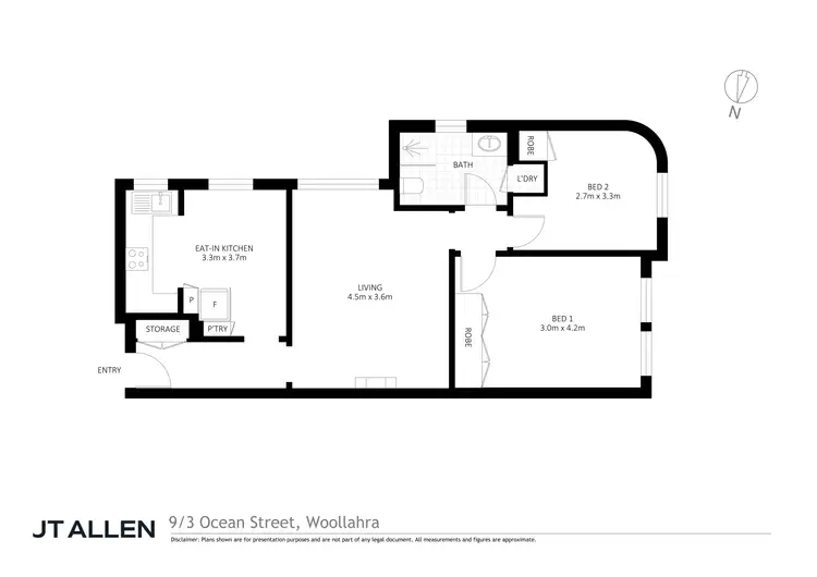 Floorplan of Homely apartment listing, 9/3 Ocean Street, Woollahra NSW 2025