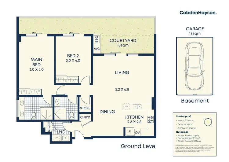 Floorplan of Homely apartment listing, 20/1 Blackadder Close, Chiswick NSW 2046
