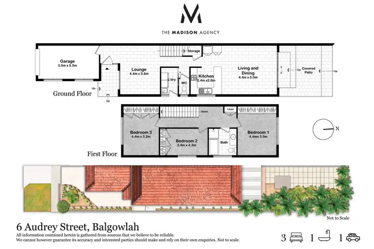 Floorplan of Homely semi-detached listing, 6 Audrey Street, Balgowlah NSW 2093