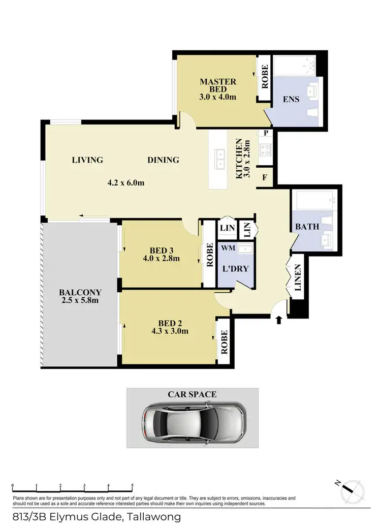 Floorplan of Homely apartment listing, 813/3B Elymus Glade, Tallawong NSW 2762
